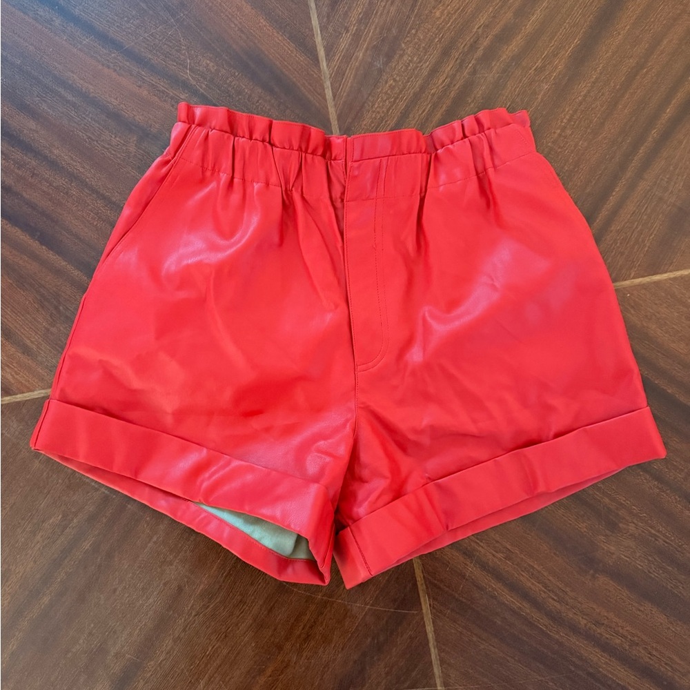 Buddy Love High Waist Red Women's Shorts NWOT